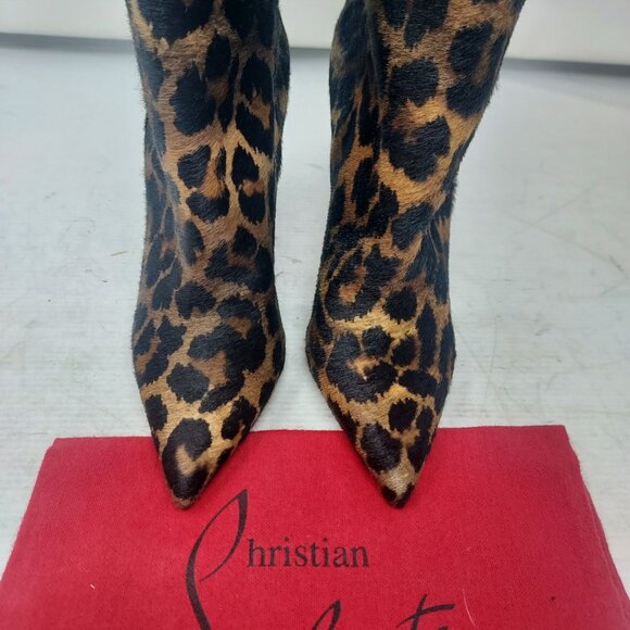 Christian Louboutin Astrilarge Leopard Hair Heel Boot - Picture 8 of 11